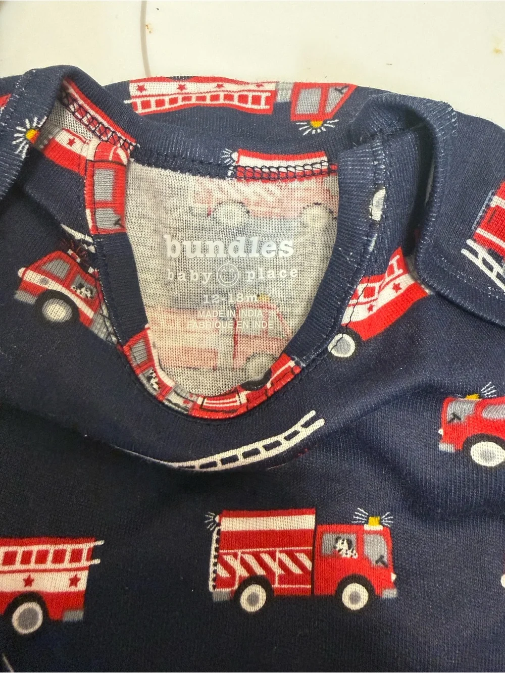 The Children's Place Navy, Gray, White & Red Baby Onesie Bundle
